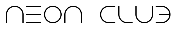 Neon Club Music font preview